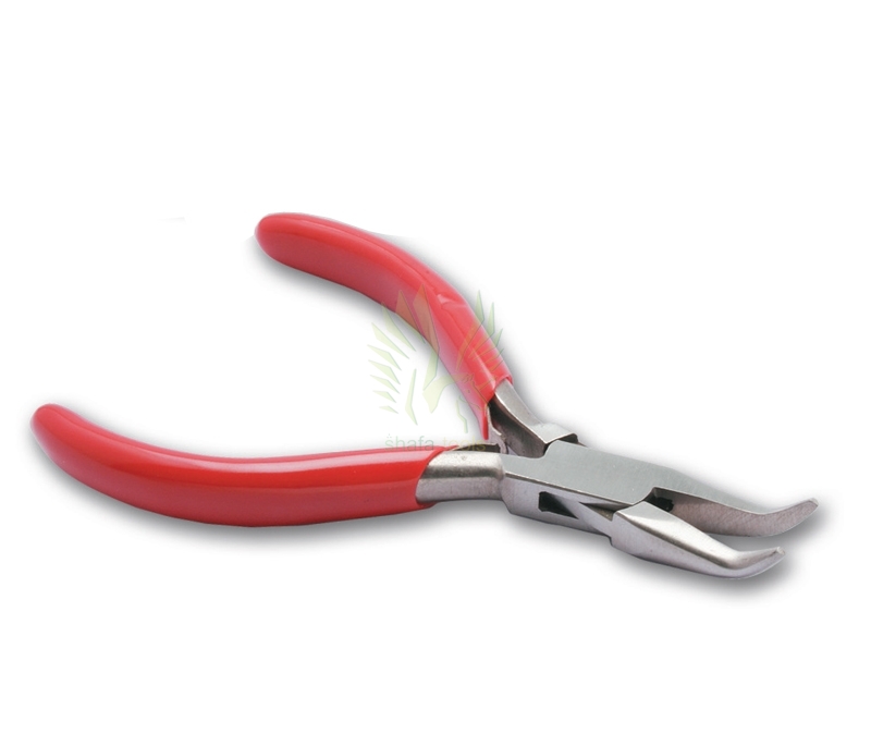 Pliers with Long, Bent Chain Nose
